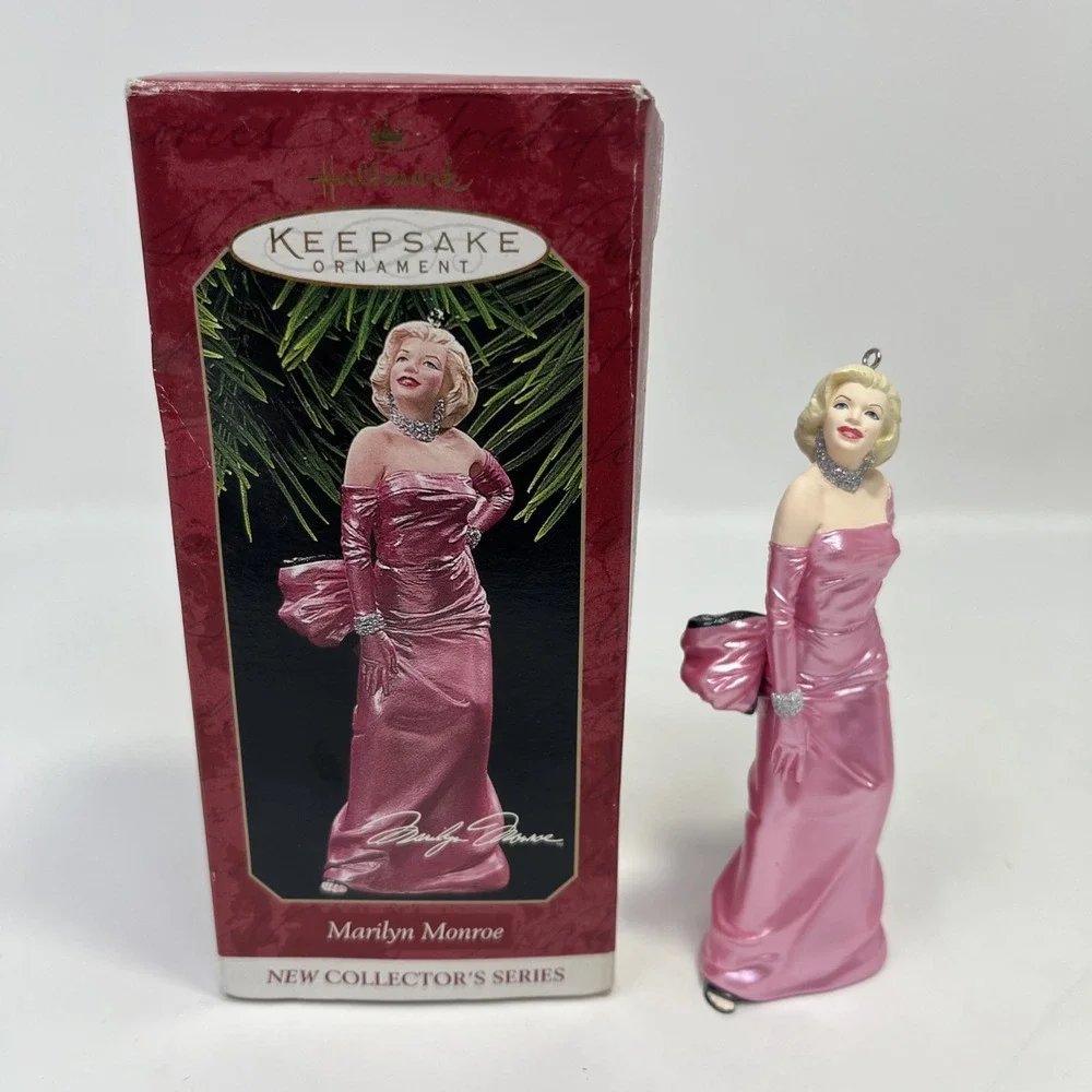 Hallmark Keepsake Ornament Marilyn Monroe Pink Dress 1997 First in Series QX5704